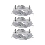 M&ouml;belix Deckenleuchte 3er-Set &Oslash; 8,4 cm ohne Leuchtmittel, rund