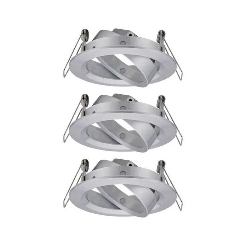Deckenleuchte 3er-Set &Oslash; 8,4 cm ohne Leuchtmittel, rund