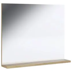 Wandspiegel Landos 50x60 cm Eichefarben/Wei&szlig;