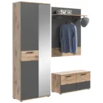 M&ouml;belix Mason B: 175 cm Nox Oak 3-Teilig