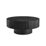M&ouml;belix Couchtisch Schwarz D: 80 cm