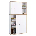 M&ouml;belix Schuhschrank Salia Honigeiche/Wei&szlig; B: 100 cm