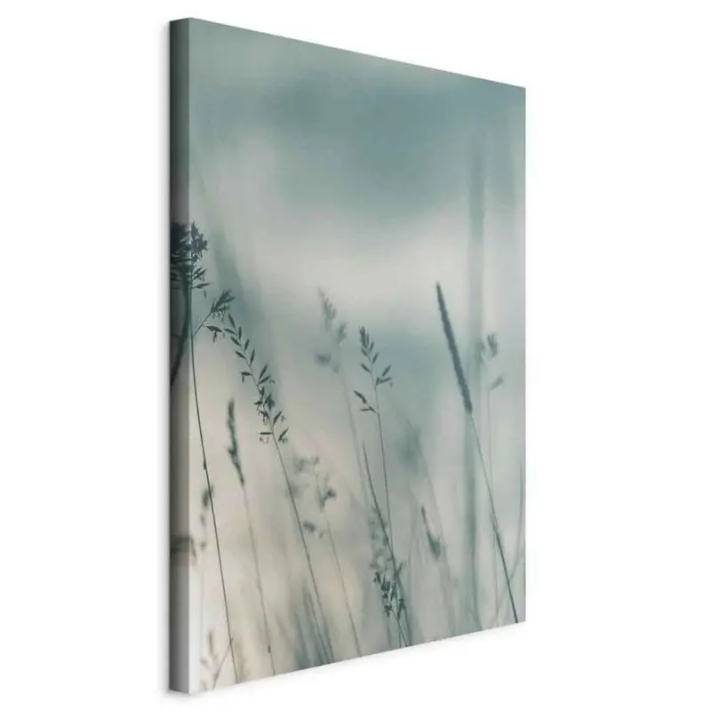 LEINWANDBILD Hellgrau Pastellblau B: 80 cm