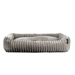 Hundebett Kuschelsofa Deluxe Grau, LxBxH: 70x50x15 cm