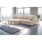 M&ouml;belix Ecksofa Lush, Sandfarben Schenkel: 161x284 cm