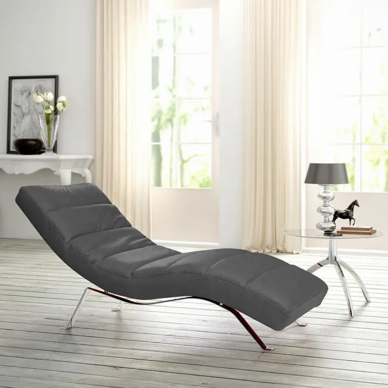 Relaxliege Swing Silver Dunkelgrau B: 65 cm