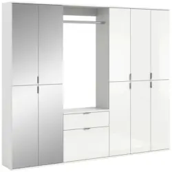 Garderobe Projekt X 4-Teilig Wei&szlig; B: 213 cm