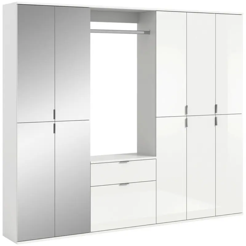 Garderobe Projekt X 4-Teilig Wei&szlig; B: 213 cm