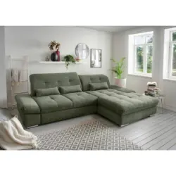 ECKSOFA Dalida Dunkelgr&uuml;n S: 300x196cm