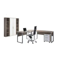 B&uuml;ro Office Edition Sonoma Eiche Dekor/Wei&szlig;