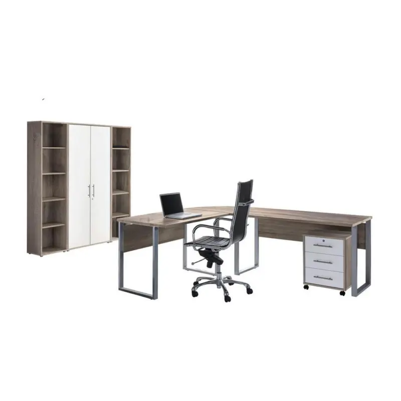 B&uuml;ro Office Edition Sonoma Eiche Dekor/Wei&szlig;