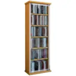M&ouml;belix CD Regal mit Glast&uuml;r Classic 31 cm Buche Dekor