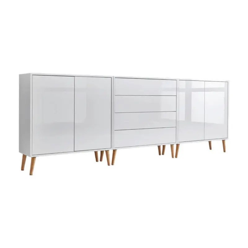SIDEBOARD Mailand 5 B: 237 cm Wei&szlig;
