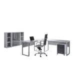 M&ouml;belix B&uuml;ro Office Edition Grau/Anthrazit Hochglanz