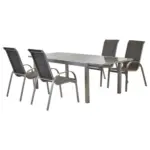M&ouml;belix Gartengarnitur 5--Teilig Di Lusso aus Aluminium