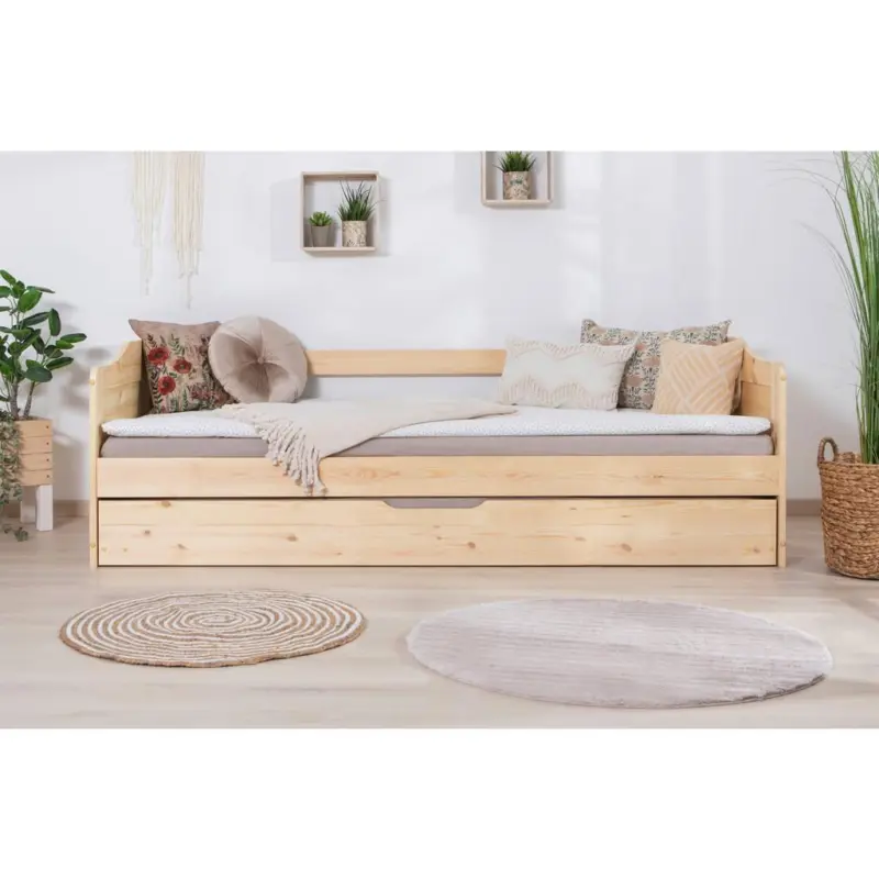 Ausziehbett Echtholz massiv 90x200 Melinda, Kiefer