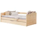 M&ouml;belix Ausziehbett Echtholz massiv 90x200 Melinda, Kiefer
