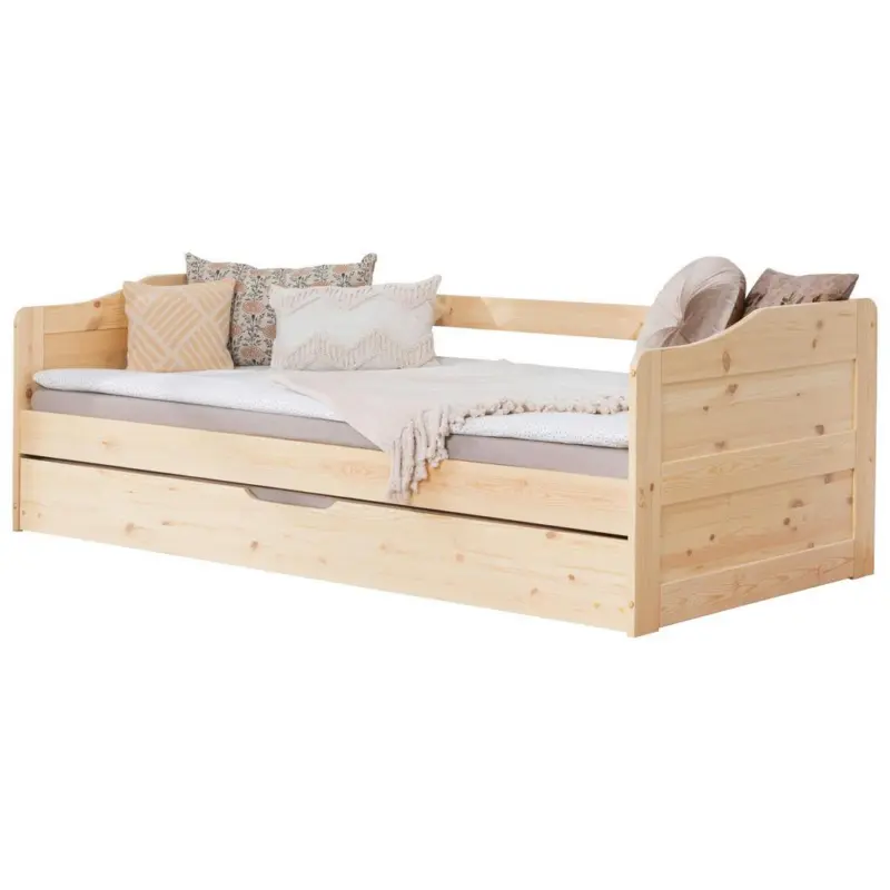 Ausziehbett Echtholz massiv 90x200 Melinda, Kiefer