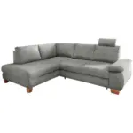 M&ouml;belix Eckschlafsofa Positano Hellgrau S: 206x261 cm