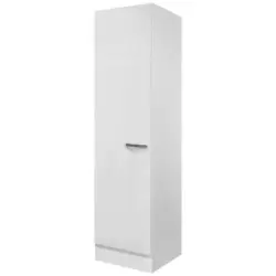 Geschirrschrank Alba B: 50 cm Wei&szlig; 1 Dreht&uuml;r 3 B&ouml;den