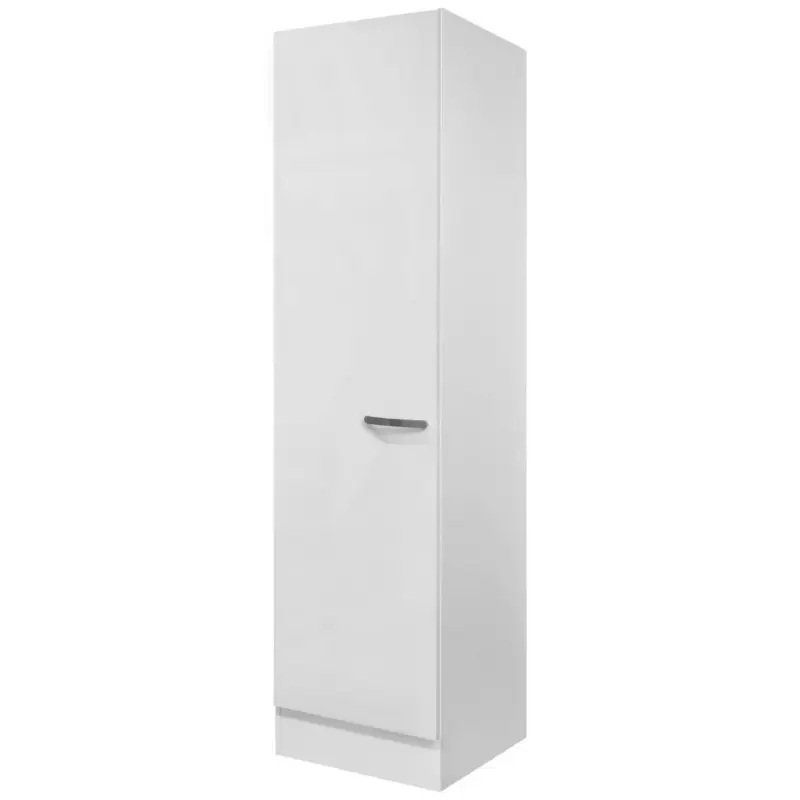 Geschirrschrank Alba B: 50 cm Wei&szlig; 1 Dreht&uuml;r 3 B&ouml;den