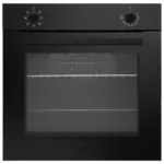 M&ouml;belix EINBAUBACKOFEN Schwarz B: 59,4 cm