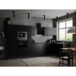 M&ouml;belix Einbauk&uuml;che Eckk&uuml;che M&ouml;belix Oliver Grau, Schwarz S: 370x172 cm