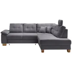 ECKSOFA Brizzini, Grau S: 274x206 cm