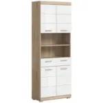M&ouml;belix Badezimmer Hochschrank Lambada BxH 74x191 cm Wei&szlig;