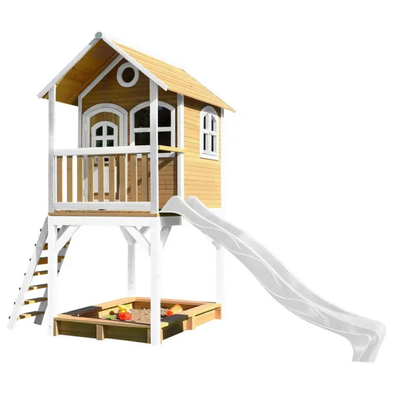 Spielhaus Sarah Braun/Wei&szlig; B: 370 cm