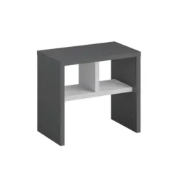 Beistelltisch Komoti Anthrazit/Wei&szlig; B: 29,5 cm