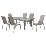 M&ouml;belix Gartenm&ouml;bel Set 7--Teilig Amalfi di Lusso Metall/Textil