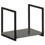 M&ouml;belix Badezimmerregal h&auml;ngend Grau/Schwarz 33x28 cm NewYork