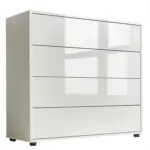 M&ouml;belix KOMMODE Mailand Wei&szlig;/Wei&szlig; HG B: 79cm