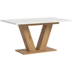 Ausziehtisch Marlon 150 AZ wei&szlig;/Artisan, B: 150-190 cm
