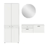 M&ouml;belix GARDEROBE Prisma Wei&szlig; B: 195 cm