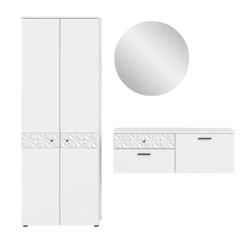 GARDEROBE Prisma Wei&szlig; B: 195 cm