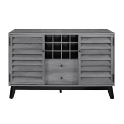Weinregal Vaughn Grau Eiche Dekor B: 120 cm