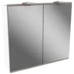 M&ouml;belix Spiegelschrank Lima mit LED 2-T&uuml;rig BHT: 80x73x15,5cm Wei&szlig;