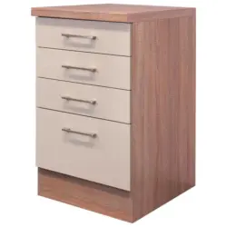 K&uuml;chenunterschrank Nepal B: 50 cm Kaschmir/Eiche Dekor