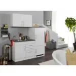 M&ouml;belix Einbauk&uuml;che K&uuml;chenblock M&ouml;belix Toronto Wei&szlig;/Graphitfarben B: 160 cm