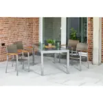 M&ouml;belix Gartengarnitur 5--Teilig Silano aus Aluminium