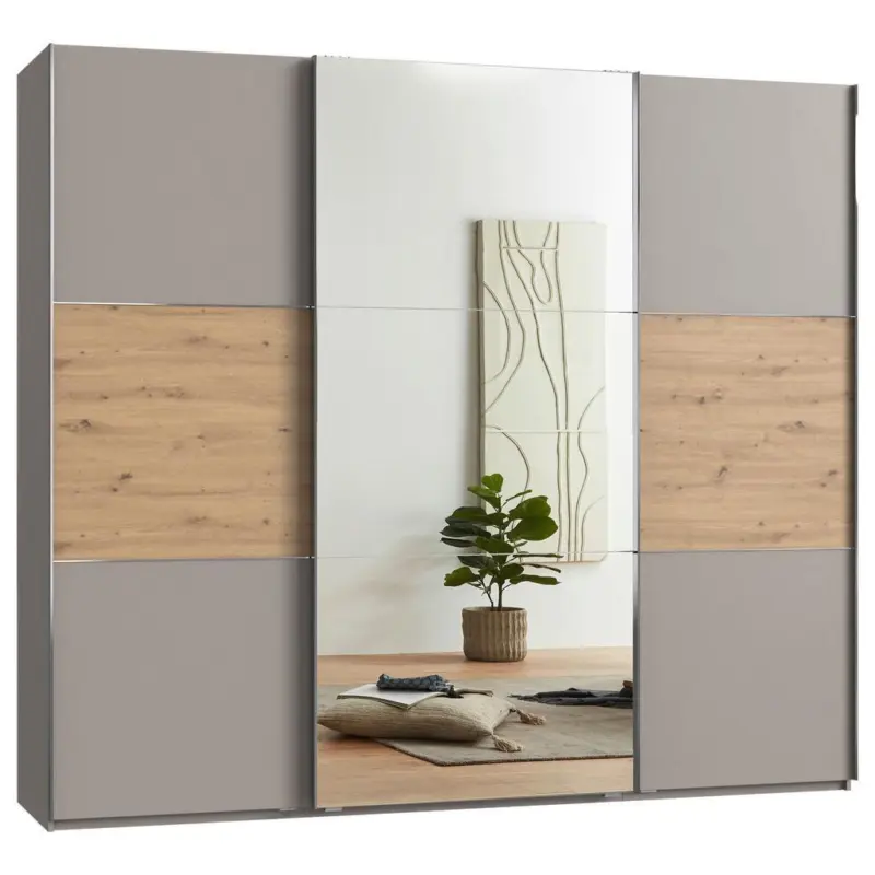 Schwebet&uuml;renschrank Indian A Sahara/Eiche Artisan,B:250cm