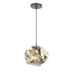 H&auml;ngeleuchte Andromeda Goldfarben L: 26 cm 22W