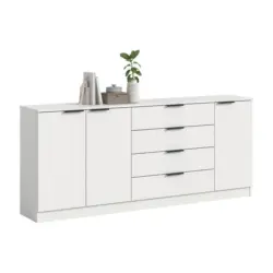 Kommode 185 cm Kopenhagen, Wei&szlig;