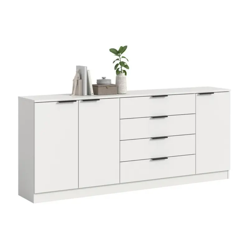 Kommode 185 cm Kopenhagen, Wei&szlig;