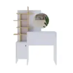 M&ouml;belix Schminktisch Mup Wei&szlig;/Eichefarben B: 105 cm