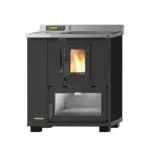 M&ouml;belix Pelletofen Devon Schwarz 8 kW, WI-FI-F&Auml;HIG