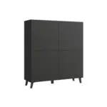 M&ouml;belix Highboard Phuket 120 Schwarz B: 120 cm