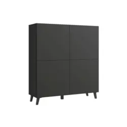 Highboard Phuket 120 Schwarz B: 120 cm